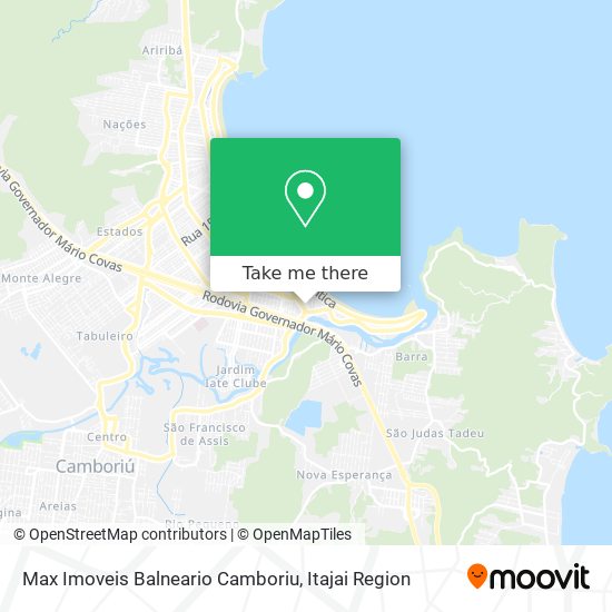 Mapa Max Imoveis Balneario Camboriu