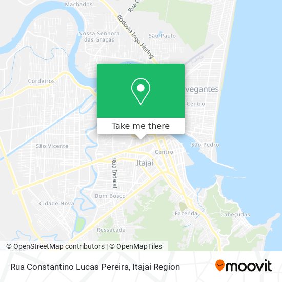 Mapa Rua Constantino Lucas Pereira