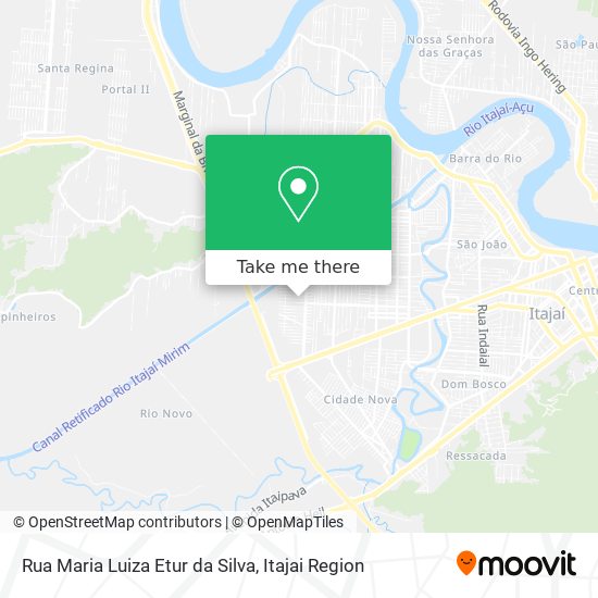 Mapa Rua Maria Luiza Etur da Silva