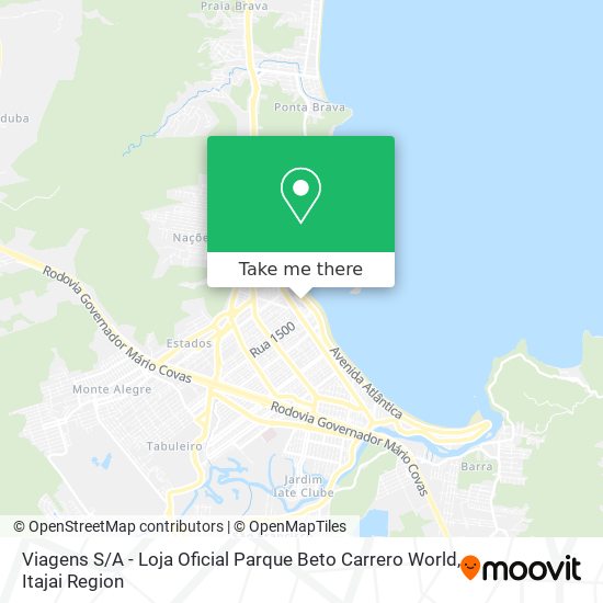 Viagens S / A - Loja Oficial Parque Beto Carrero World map