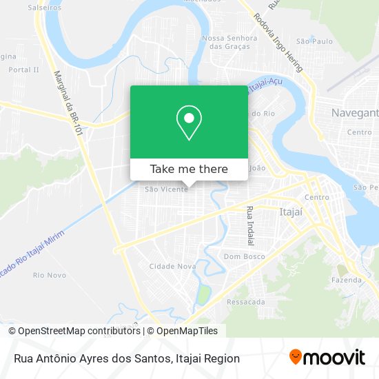 Rua Antônio Ayres dos Santos map