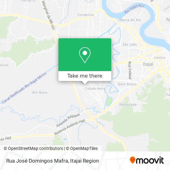 Rua José Domingos Mafra map