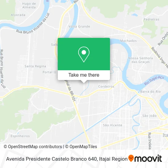 Avenida Presidente Castelo Branco 640 map