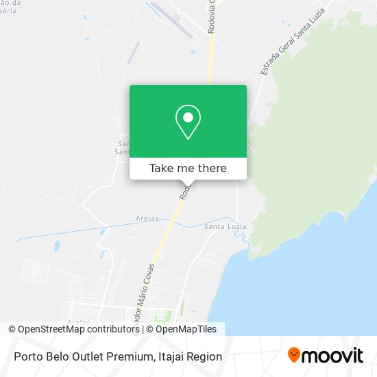 Mapa Porto Belo Outlet Premium