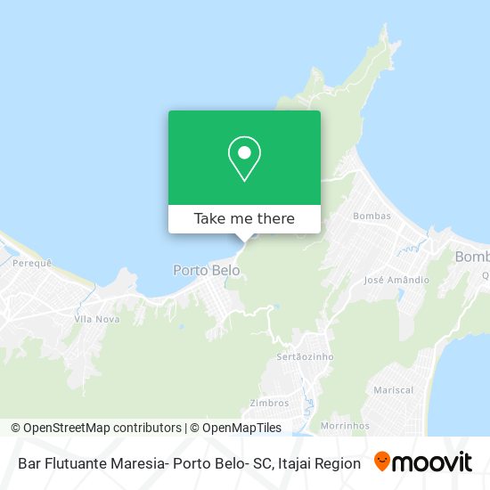 Mapa Bar Flutuante Maresia- Porto Belo- SC