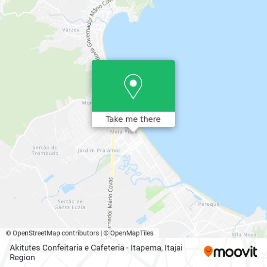 Mapa Akitutes Confeitaria e Cafeteria - Itapema