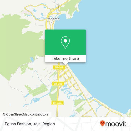 Mapa Eguss Fashion, Avenida Nereu Ramos, 3344 Meia Praia Itapema-SC 88220-000