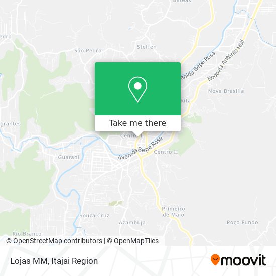 Lojas MM map
