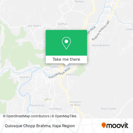 Quiosque Chopp Brahma map
