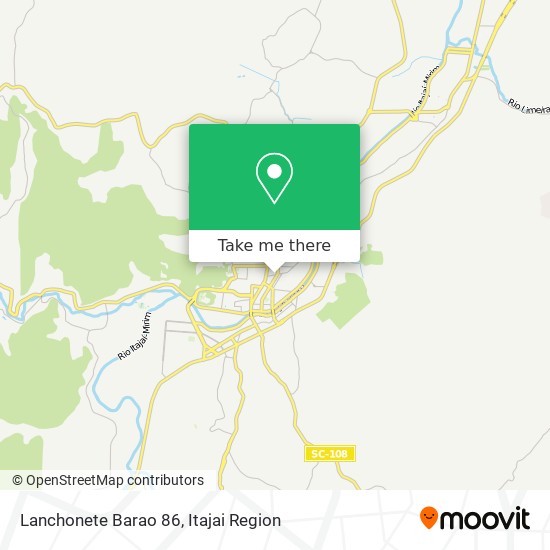 Mapa Lanchonete Barao 86
