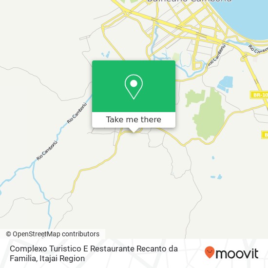 Mapa Complexo Turistico E Restaurante Recanto da Familia, Rua Antônio José Jorge Filho Lidia Duarte Camboriú-SC 88341-073