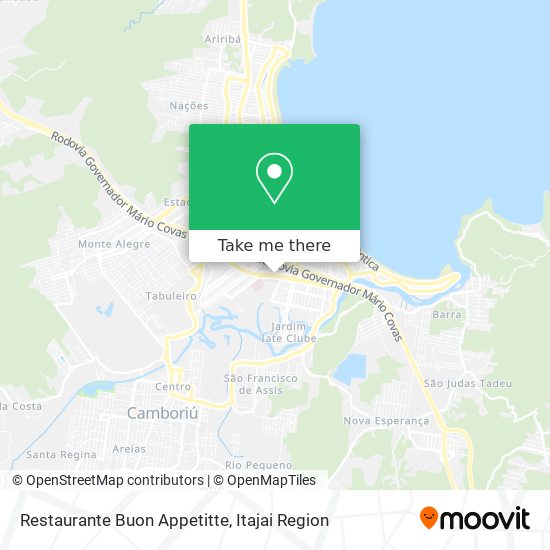 Mapa Restaurante Buon Appetitte