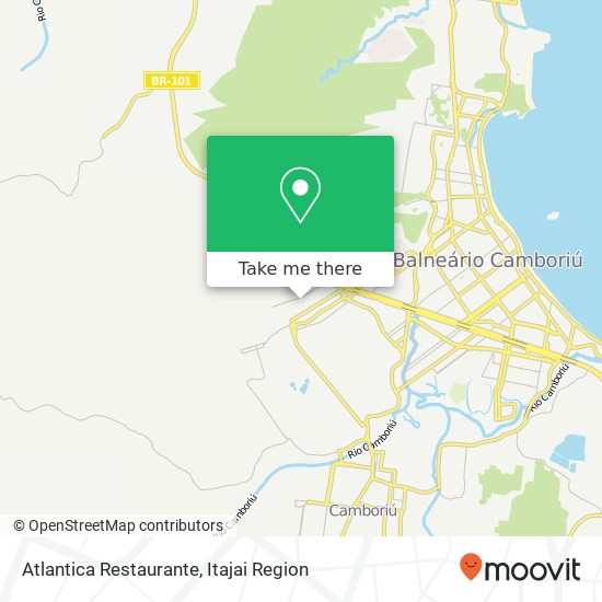 Mapa Atlantica Restaurante, Rua Monte Pedra Açu, 65 Monte Alegre Camboriú-SC 88348-544