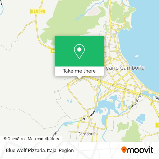 Mapa Blue Wolf Pizzaria