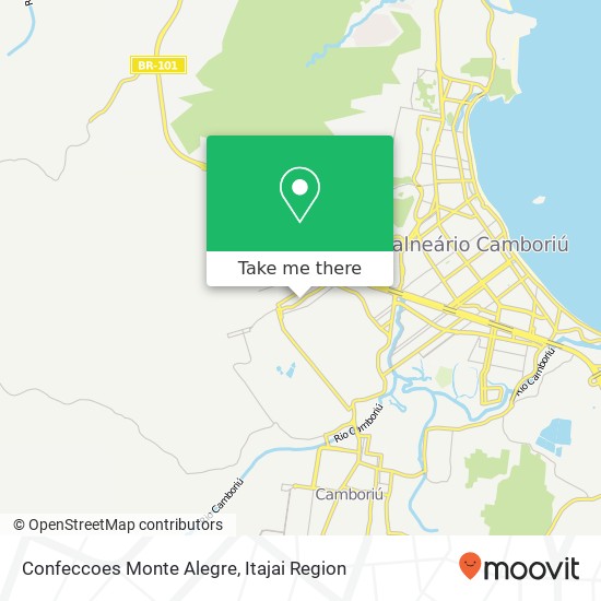 Mapa Confeccoes Monte Alegre, Rua Monte Agulhas Negras, 680 Monte Alegre Camboriú-SC 88348-000