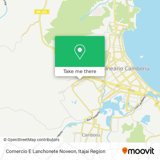 Comercio E Lanchonete Noveon map