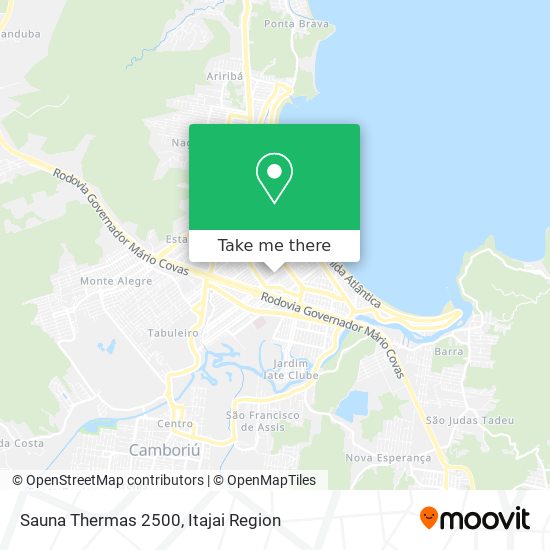 Mapa Sauna Thermas 2500