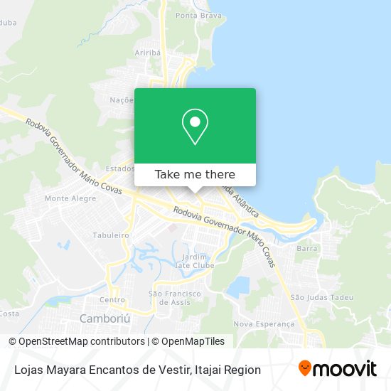 Mapa Lojas Mayara Encantos de Vestir