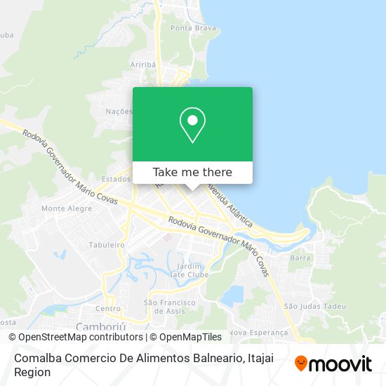 Comalba Comercio De Alimentos Balneario map