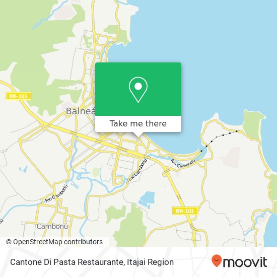 Mapa Cantone Di Pasta Restaurante, Avenida Brasil, 3290 Centro Balneário Camboriú-SC 88330-063