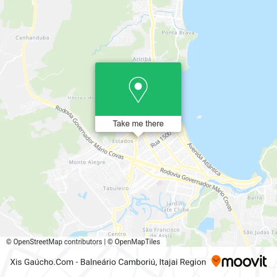 Xis Gaúcho.Com - Balneário Camboriú map