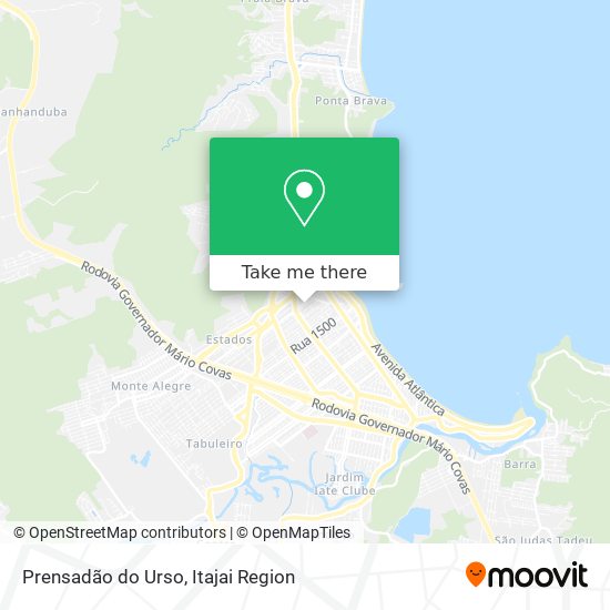 Prensadão do Urso map