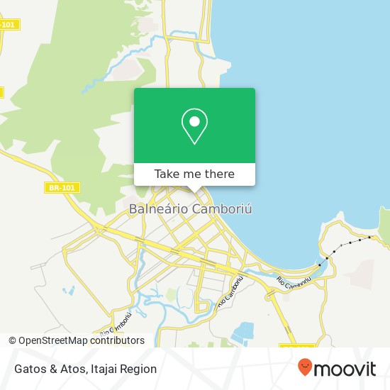 Mapa Gatos & Atos, Avenida Brasil Centro Balneário Camboriú-SC 88330-050