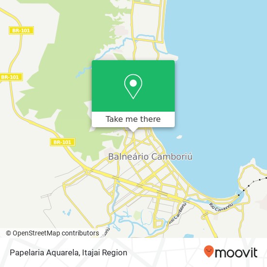 Mapa Papelaria Aquarela, Avenida do Estado, 3368 Das Nações Balneário Camboriú-SC 88330-526