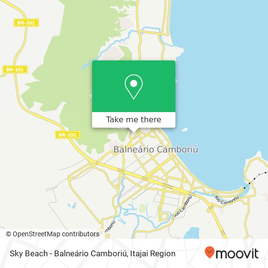 Mapa Sky Beach - Balneário Camboriú, Rua Bulgária Das Nações Balneário Camboriú-SC 88338-325