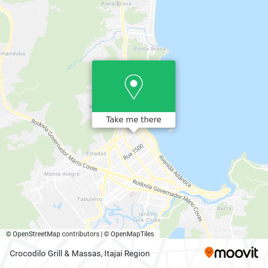 Mapa Crocodilo Grill & Massas