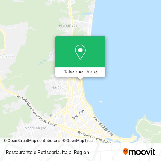 Mapa Restaurante e Petiscaria