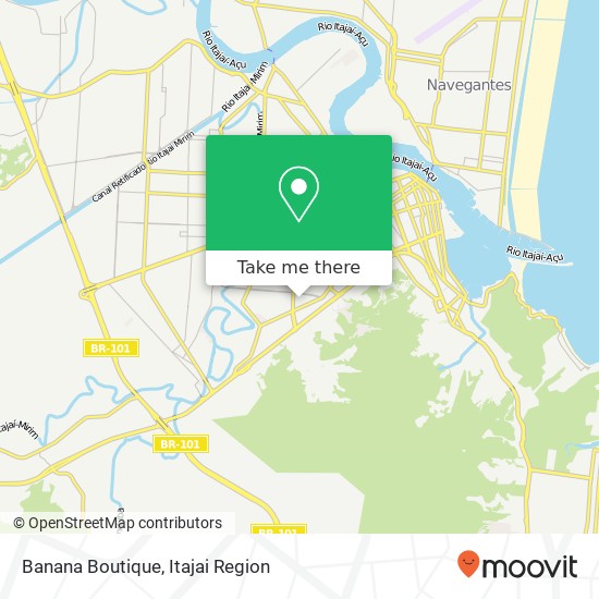Mapa Banana Boutique, Rua Victor Zaguini, 388 Dom Bosco Itajaí-SC 88307-080