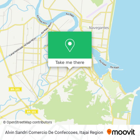 Alvin Sandri Comercio De Confeccoes map