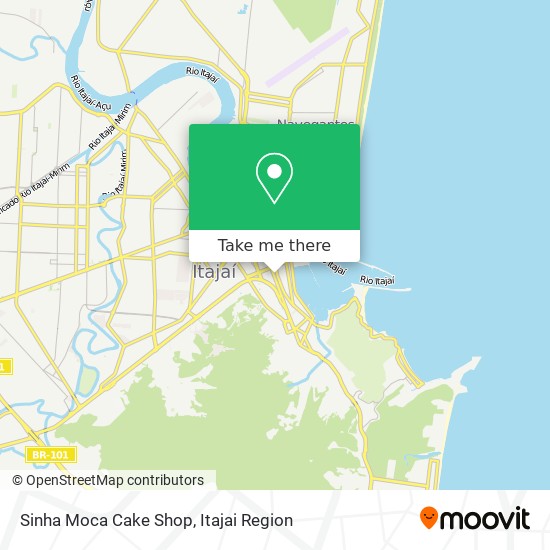 Mapa Sinha Moca Cake Shop