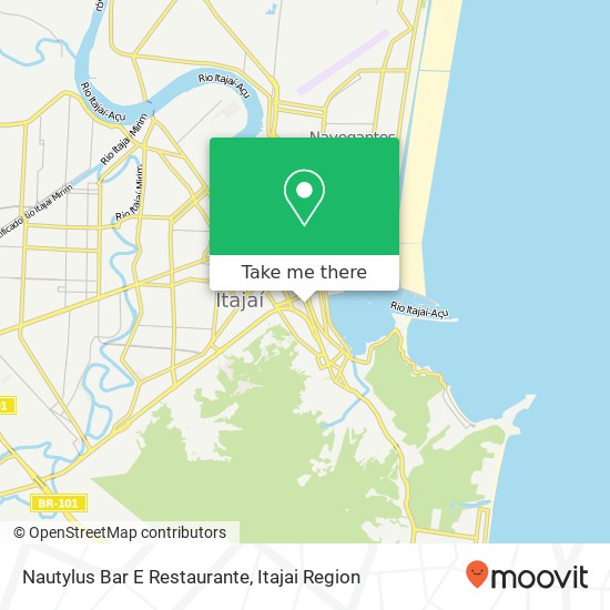 Mapa Nautylus Bar E Restaurante, Avenida Sete de Setembro, 740 Fazenda Itajaí-SC 88301-200
