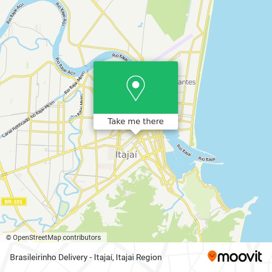 Mapa Brasileirinho Delivery - Itajaí