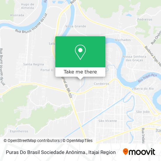 Puras Do Brasil Sociedade Anônima. map