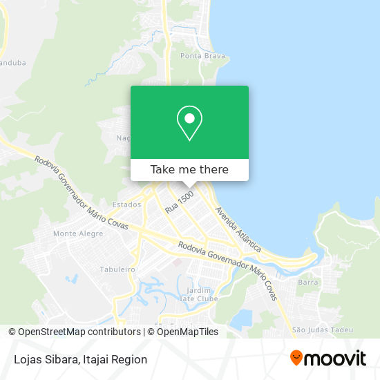 Lojas Sibara map