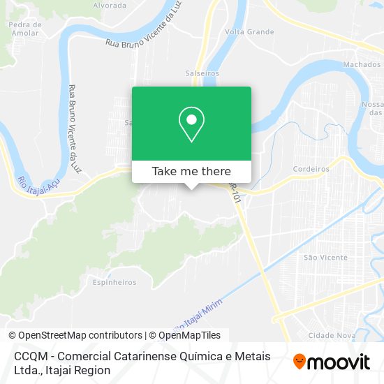 CCQM - Comercial Catarinense Química e Metais Ltda. map