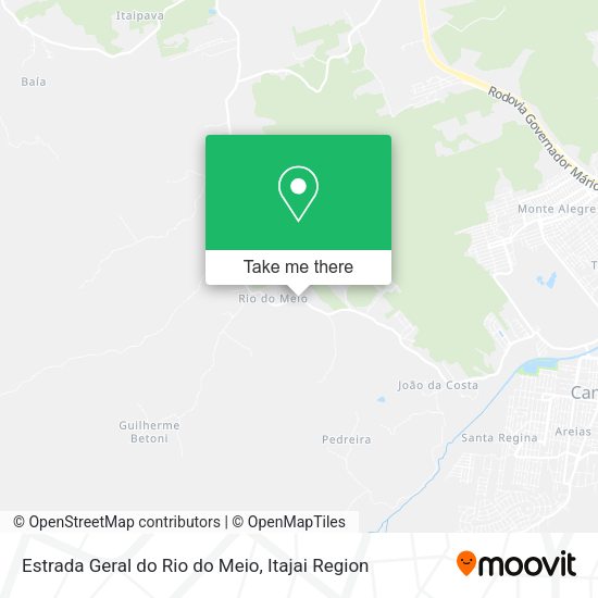 Estrada Geral do Rio do Meio map