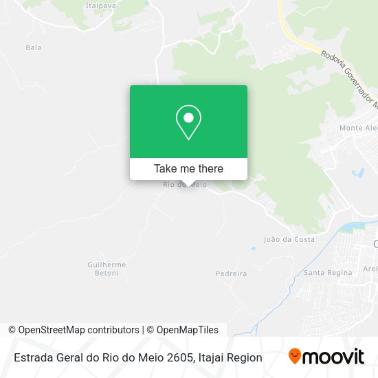 Estrada Geral do Rio do Meio 2605 map