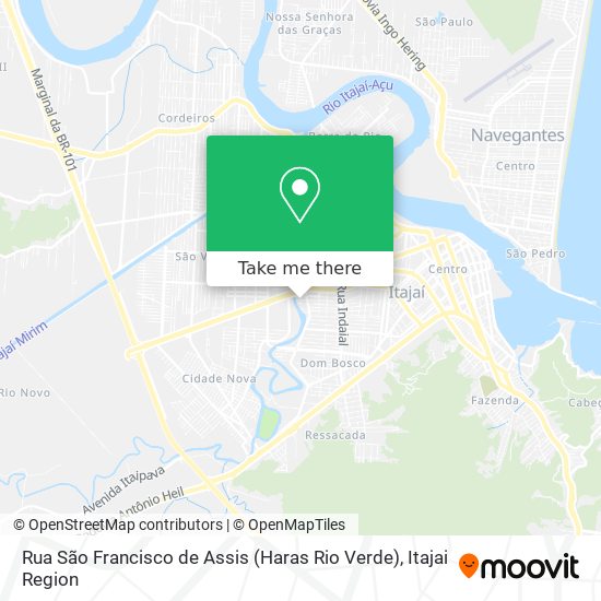 Rua São Francisco de Assis (Haras Rio Verde) map
