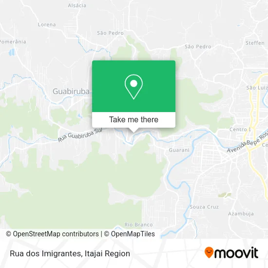Rua dos Imigrantes map