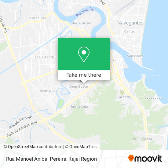 Mapa Rua Manoel Anibal Pereira