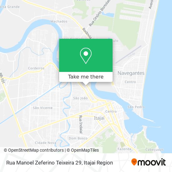 Rua Manoel Zeferino Teixeira 29 map