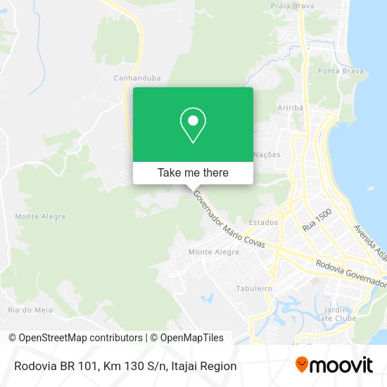 Rodovia BR 101, Km 130 S/n map
