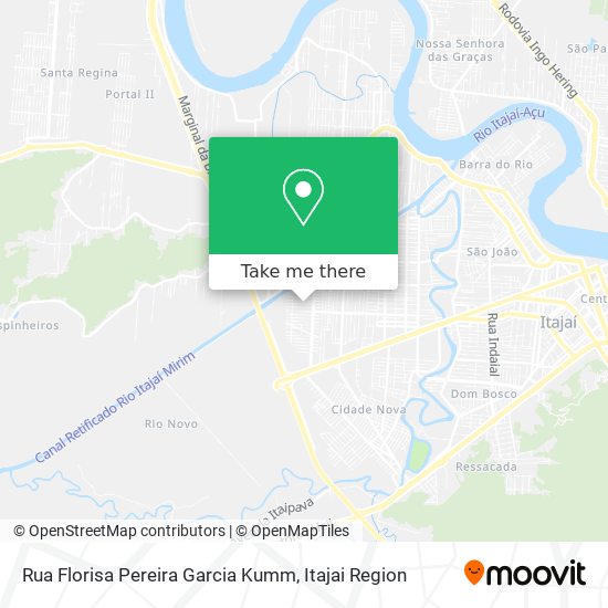 Mapa Rua Florisa Pereira Garcia Kumm