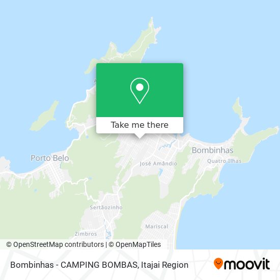 Bombinhas - CAMPING BOMBAS map