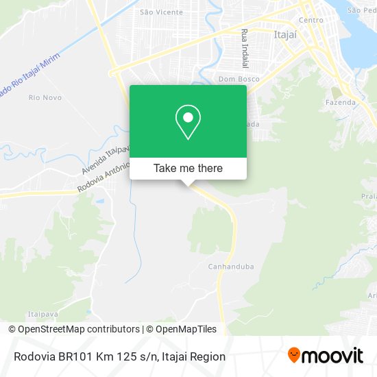 Rodovia BR101 Km 125 s/n map