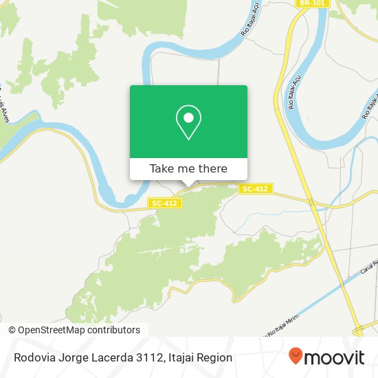 Mapa Rodovia Jorge Lacerda 3112